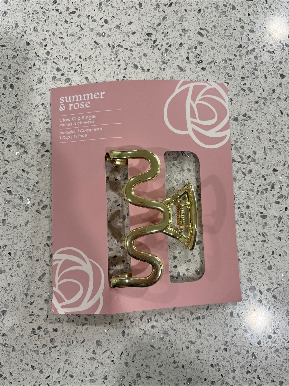 Summer & Rose Gold Claw Clip